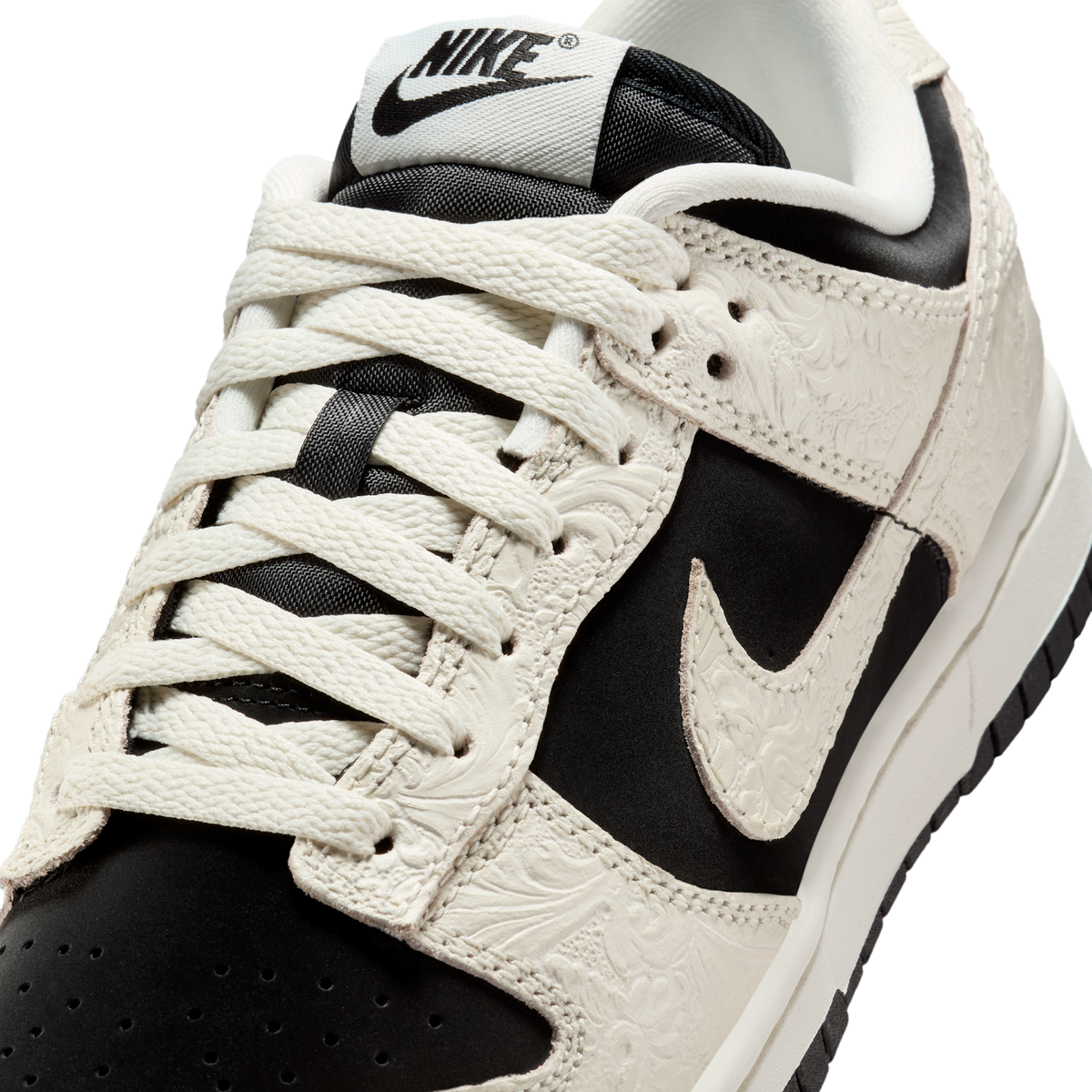 Nike Dunk Low Embossed Black Sail (Women's) | IF3944-001