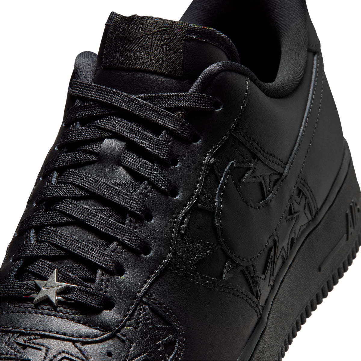 Nike Air Force 1 Low LV8 Triple Black Stars