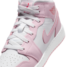 Jordan 1 Mid Pink Foam Fire Red (GS)