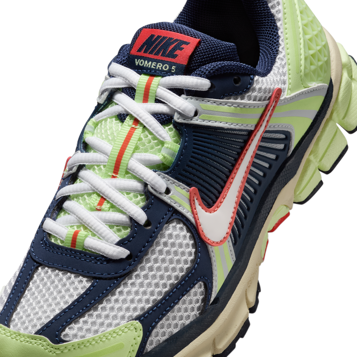Nike Zoom Vomero 5 Barely Volt Midnight Navy Pure Platinum White (GS)