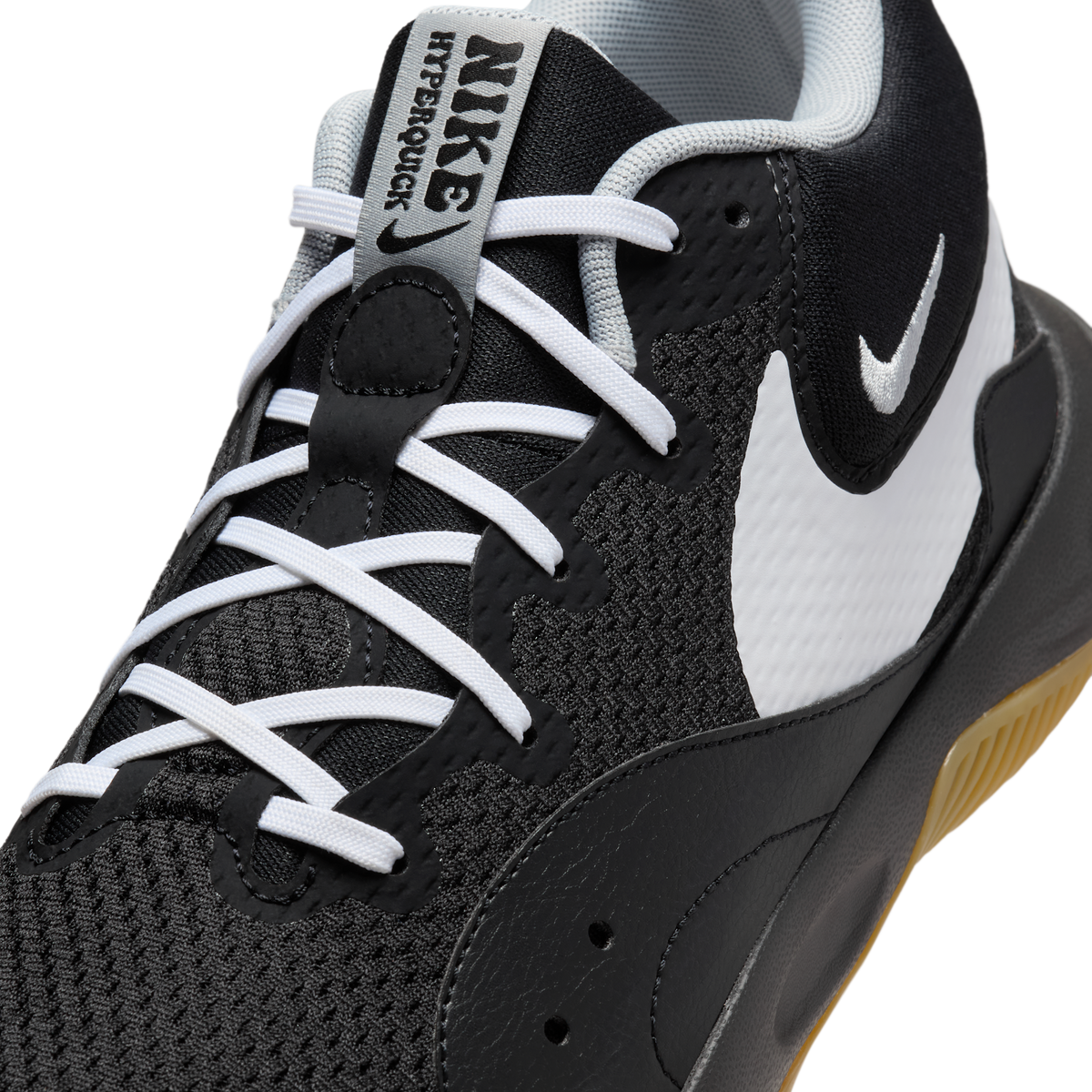 Nike Hyperquick Black White Flat Silver