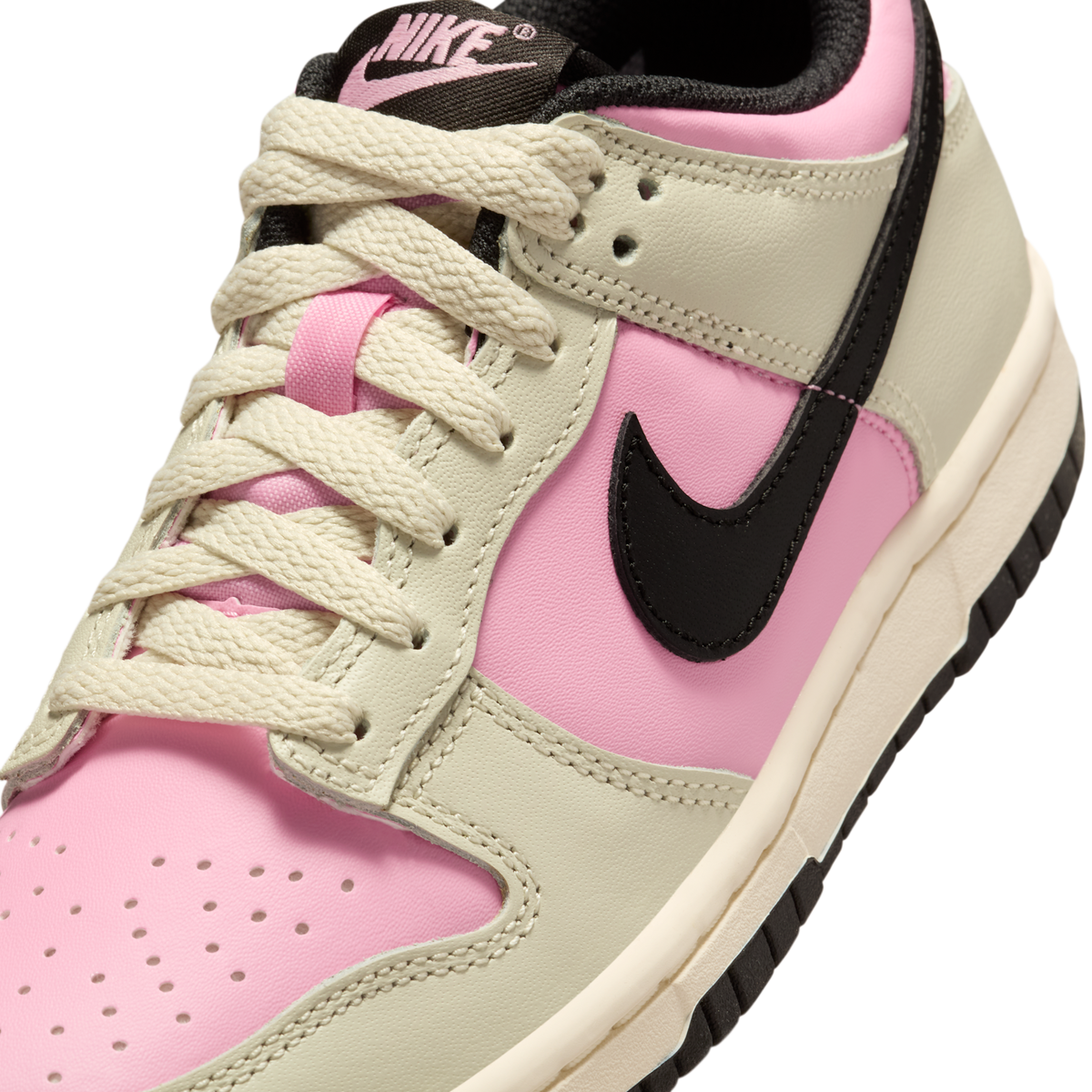 Nike Dunk Low Pink Rise Light Orewood Brown Pale Ivory Black (GS)