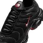 Nike Air Max Plus Black University Red Metallic Silver