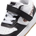 Nike Court Borough Low Black White Leopard Swoosh (TD)