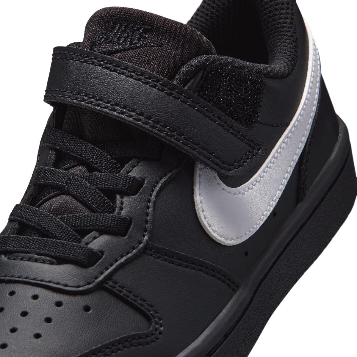 Nike Court Borough Low Recraft Black White Black (PS)