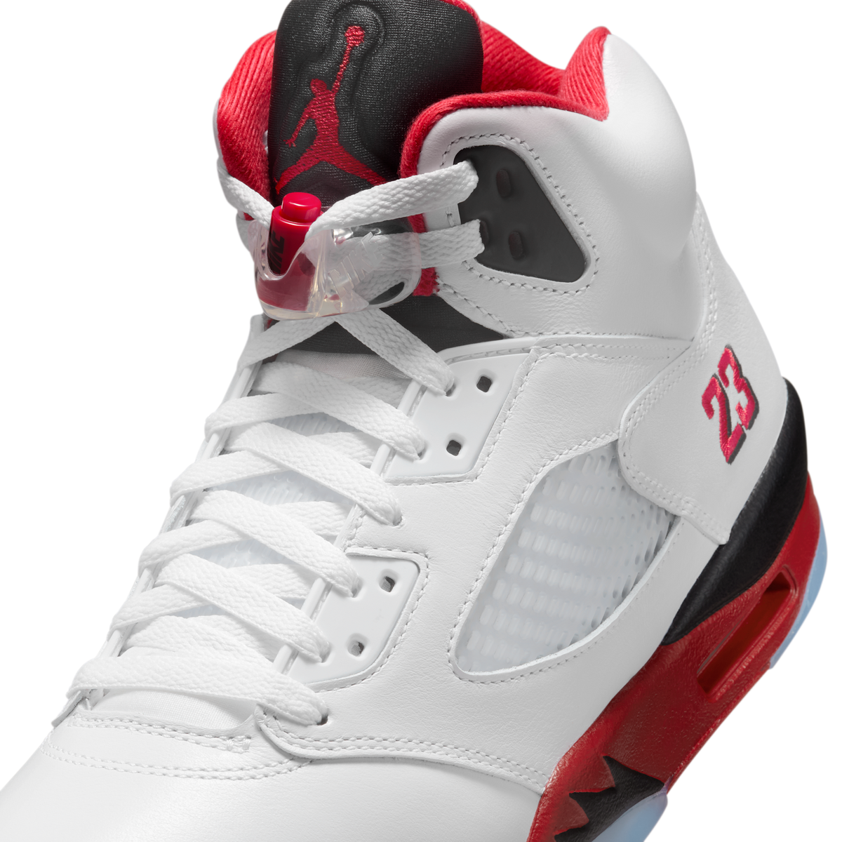 Jordan 5 Retro Fire Red Black Tongue (2025)