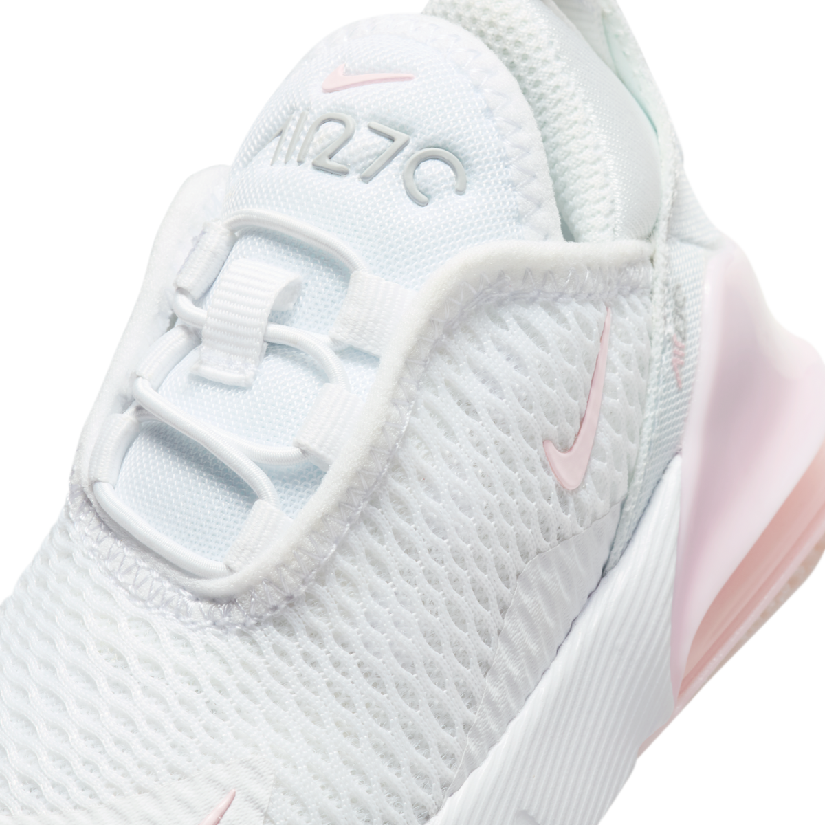 Nike Air Max 270 White Light Smoke Grey Pink Foam (TD)