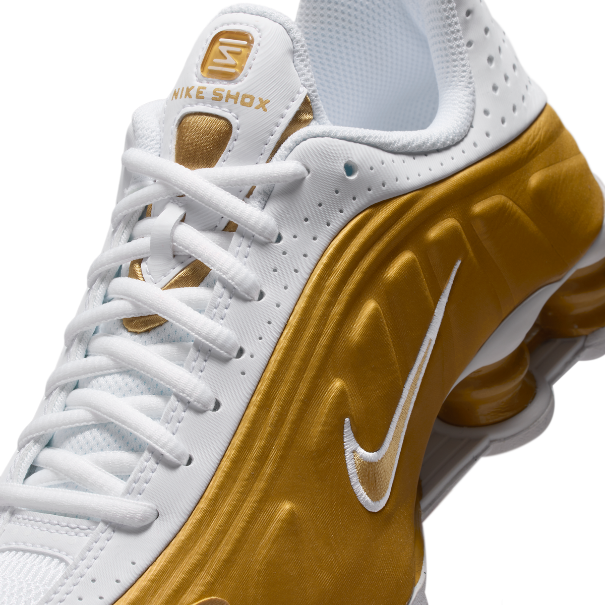 Nike Shox R4 Metallic Gold White (GS)
