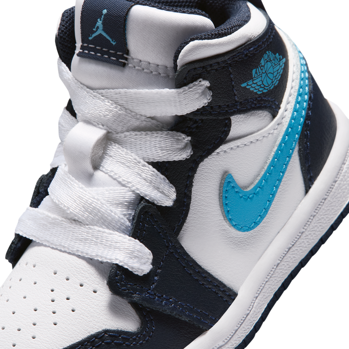 Jordan 1 Mid Obsidian Dark Powder Blue (TD)