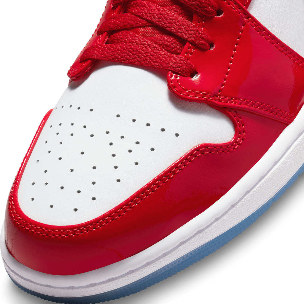 Jordan 1 Mid Barcelona Sweater Red Patent