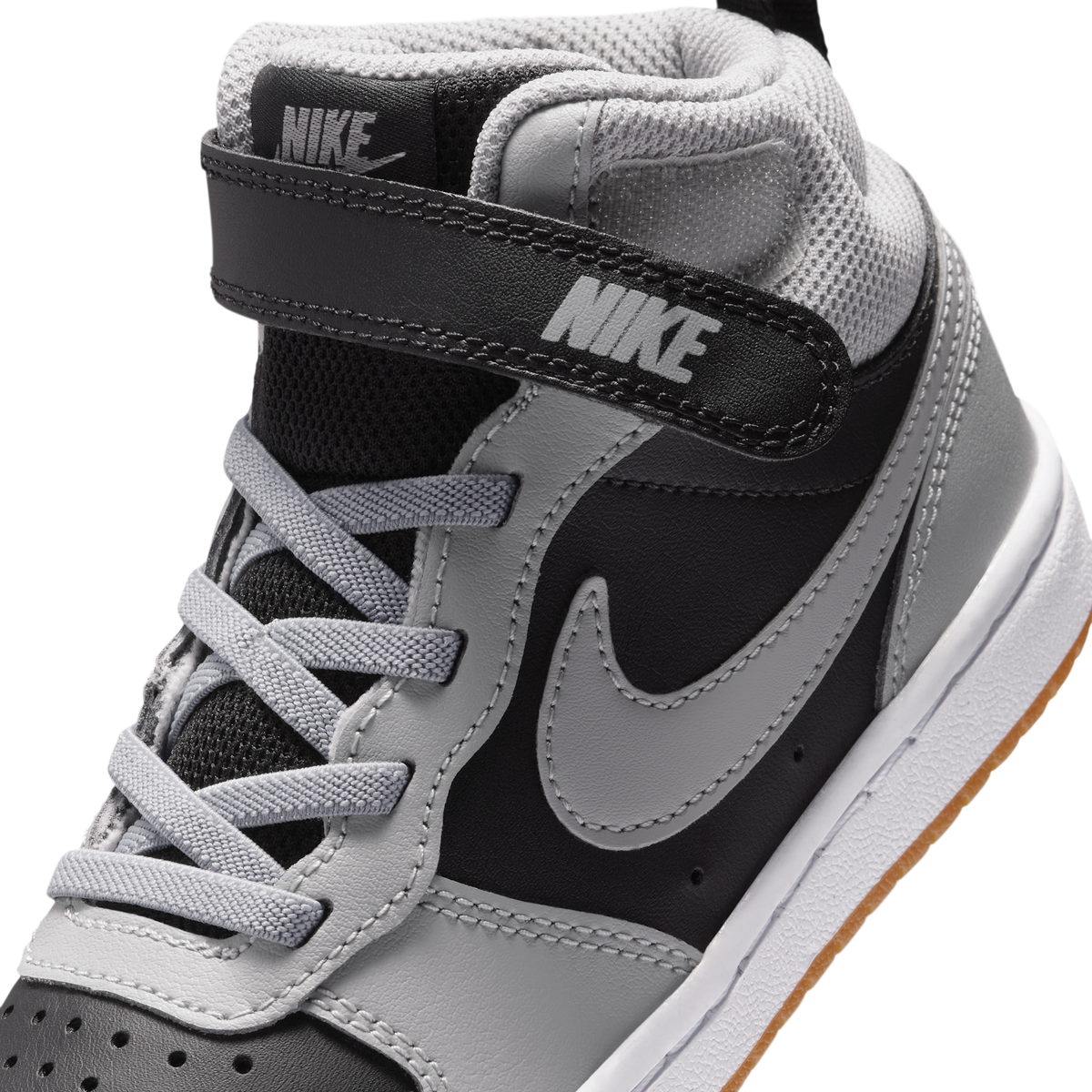Nike Court Borough Mid 2 Black Light Smoke Grey Gum (PS)