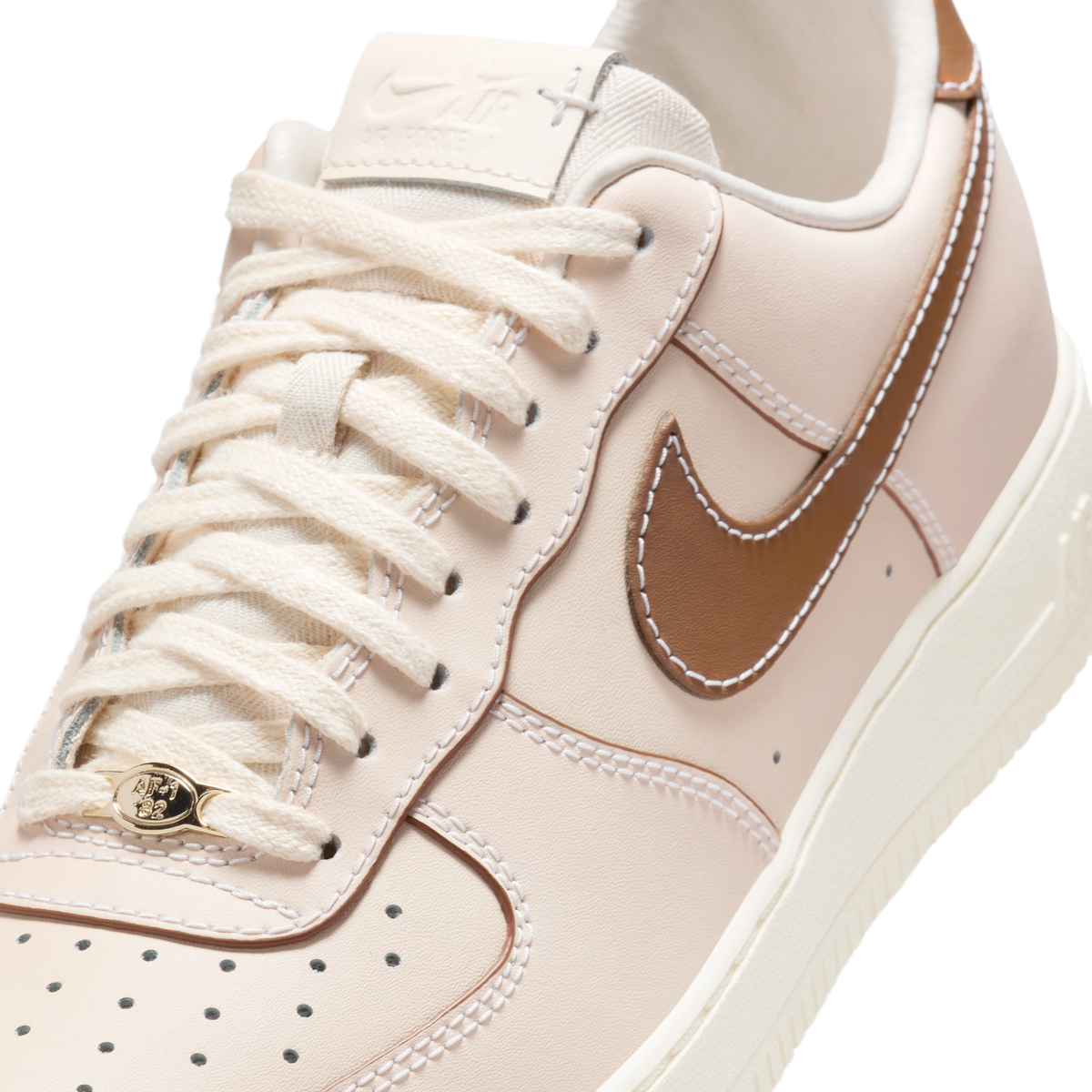 Nike Air Force 1 '07 Pearl White Pale Ivory Sail Light British Tan
