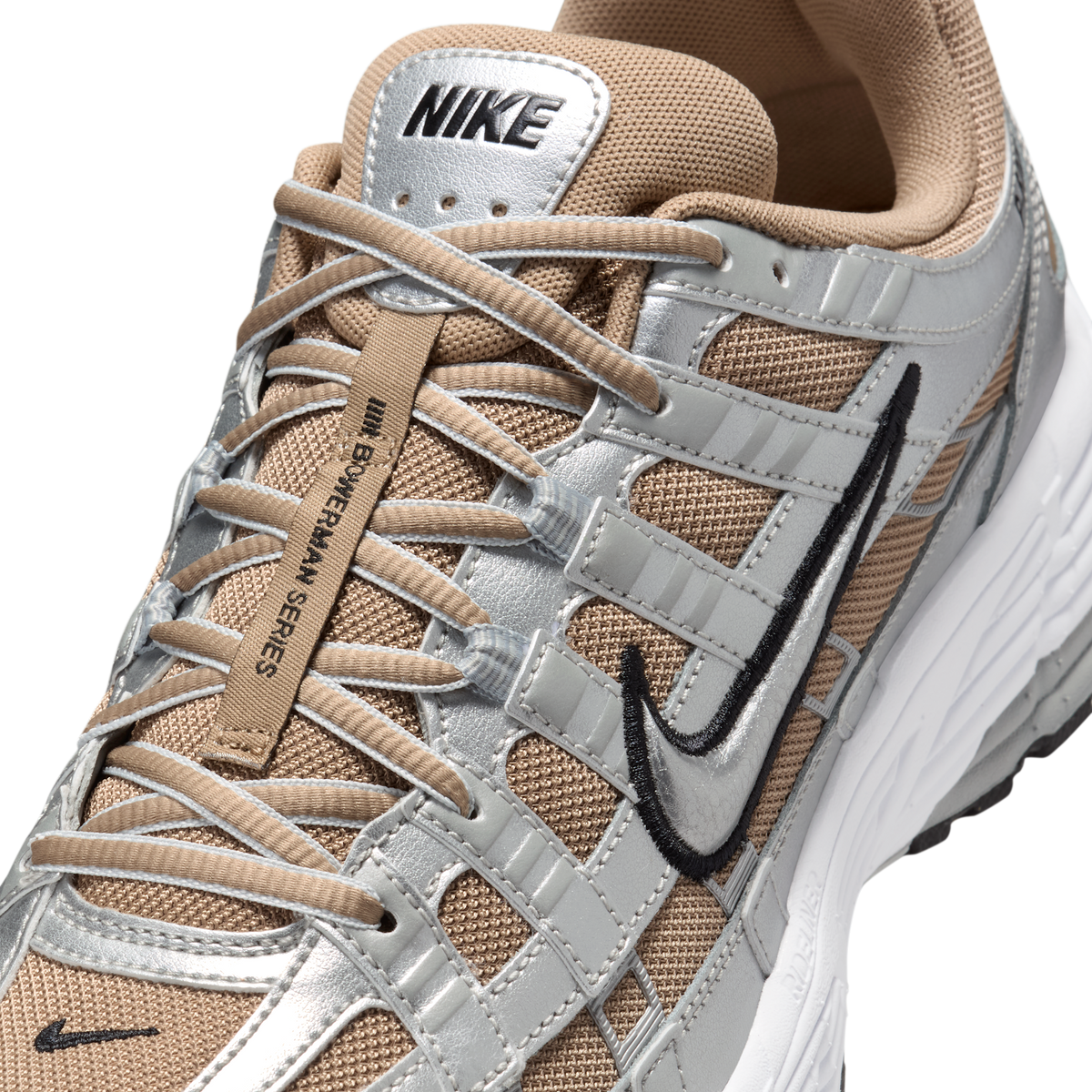 Nike P-6000 Khaki Metallic Silver
