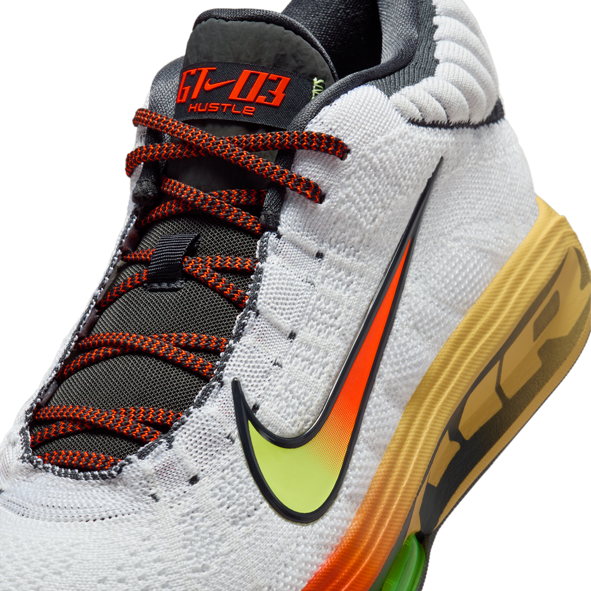 Nike Air Zoom GT Hustle 3 Big Air White Safety Orange | FV5953-101