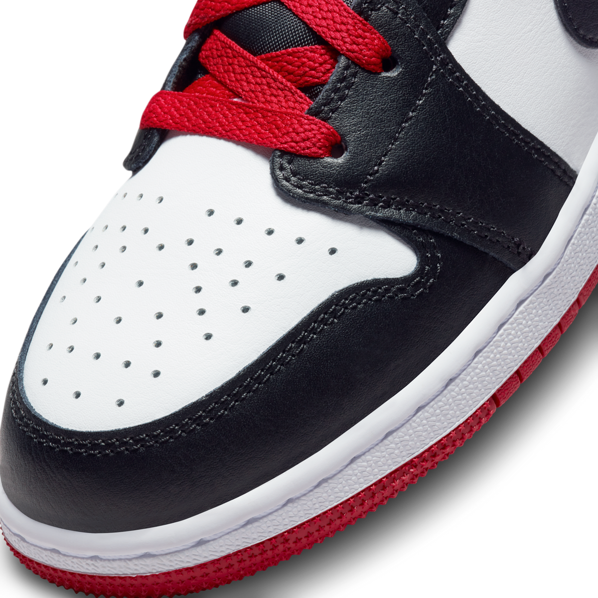 Jordan 1 Mid Gym Red Black Toe (GS)
