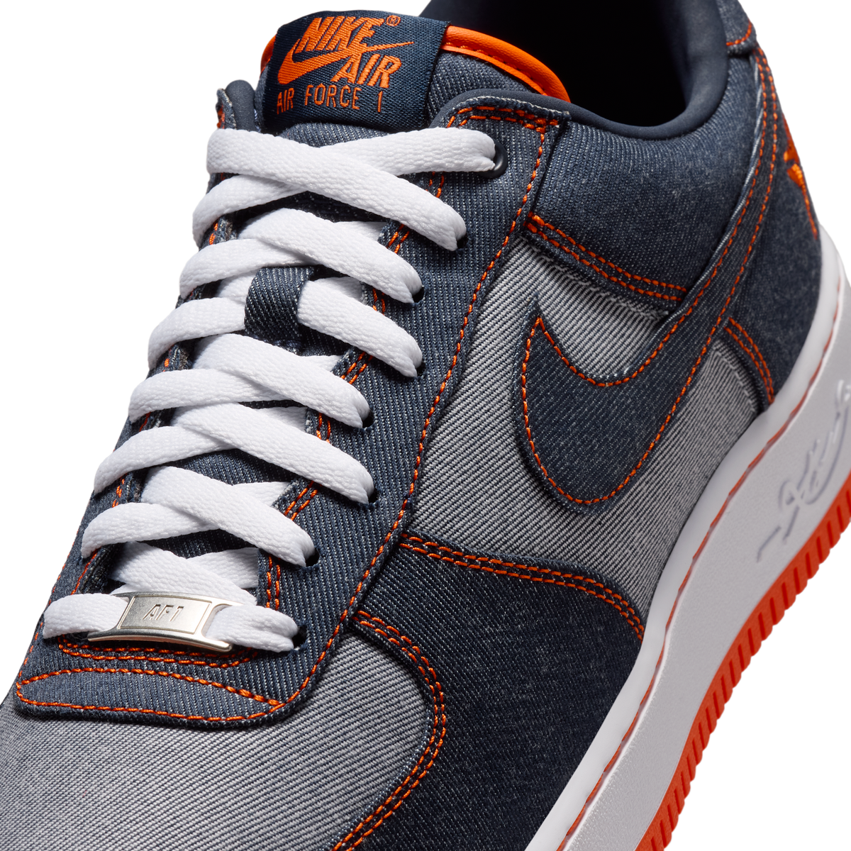 Nike Air Force 1 Low Protro Kobe Bryant Denim Obsidian Safety Orange