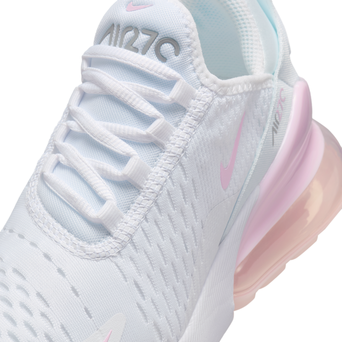 Nike Air Max 270 White Light Smoke Grey Pink Foam (GS)