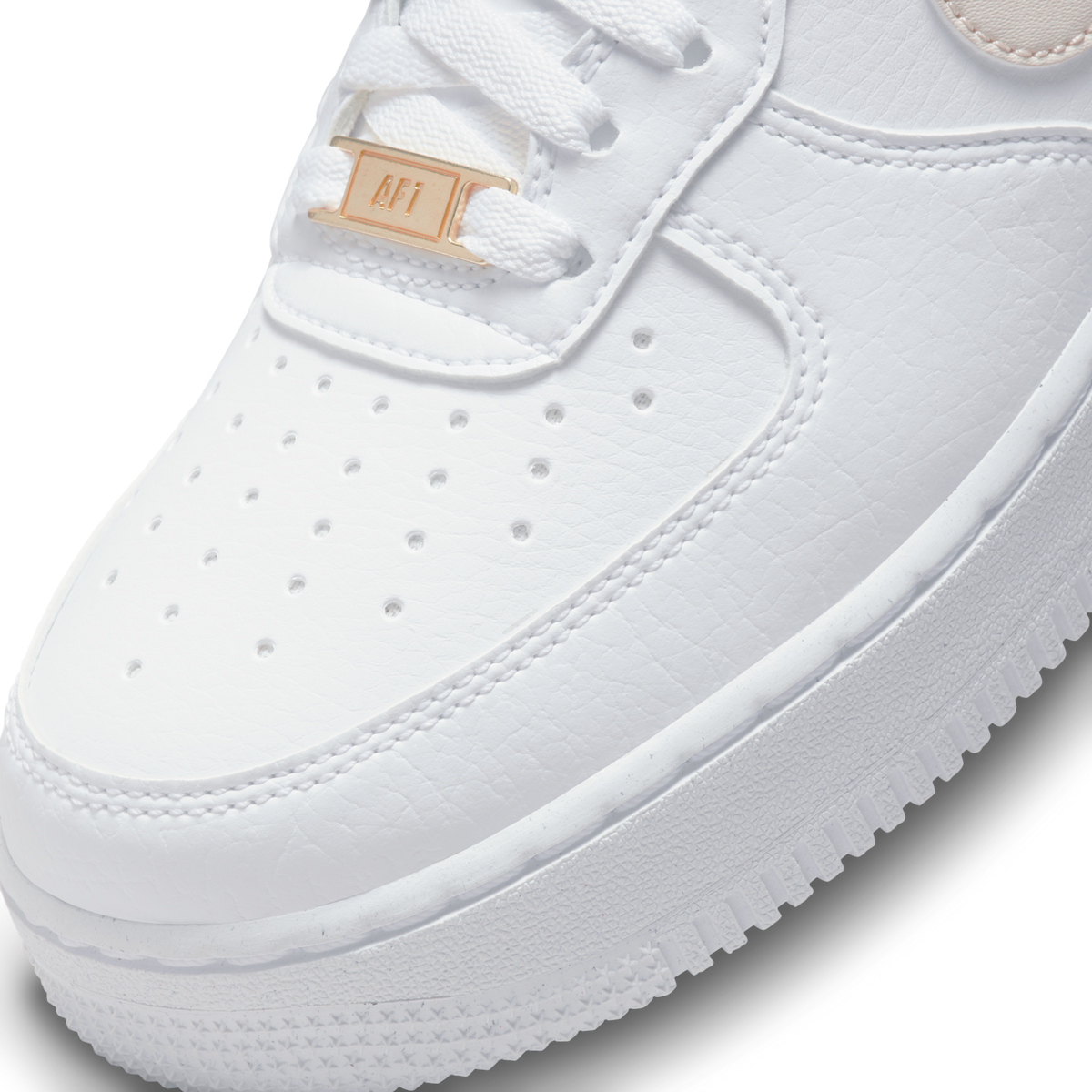 Nike Air Force 1 Low Just Do It White Noble Green Metallic Silver University Red