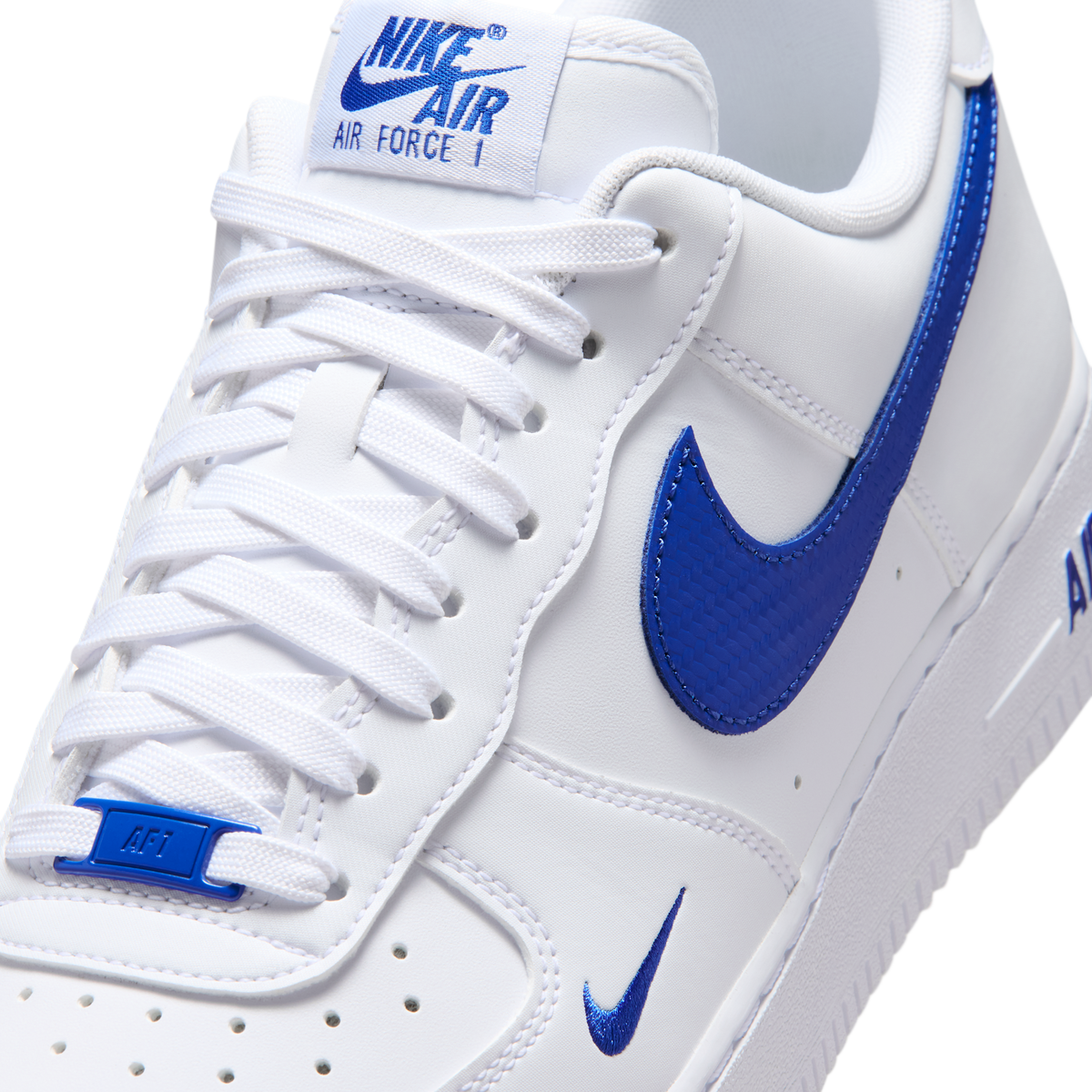Nike Air Force 1 Low '07 Carbon Fiber Swoosh White Game Royal
