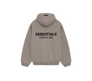 Fear of God Essentials Fleece Hoodie FW24 Heather Grey – vista 1