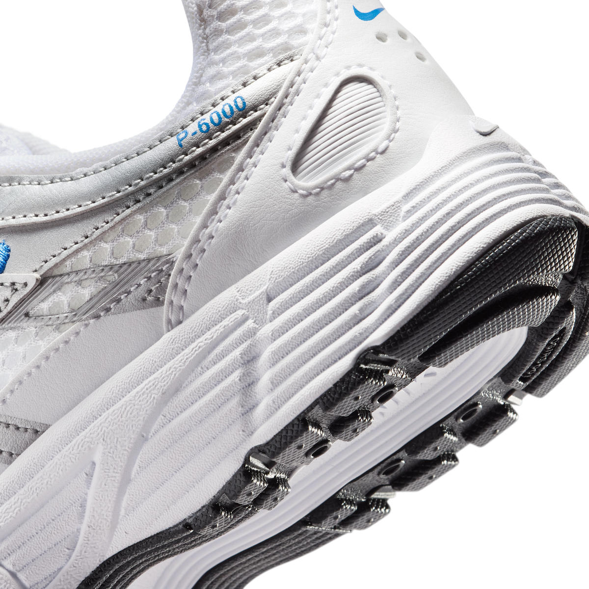 Nike P-6000 White Blue Crystal Metallic Silver (GS)