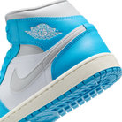 Jordan 1 Mid Dark Powder Blue White Sail Neutral Grey (Women's)