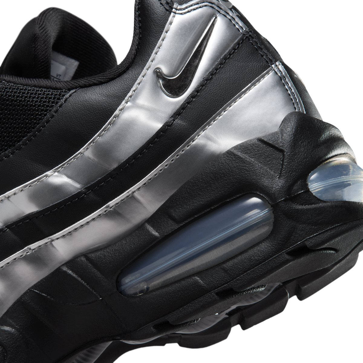 Nike Air Max 95 Big Bubble Black Metallic Silver (Women's)