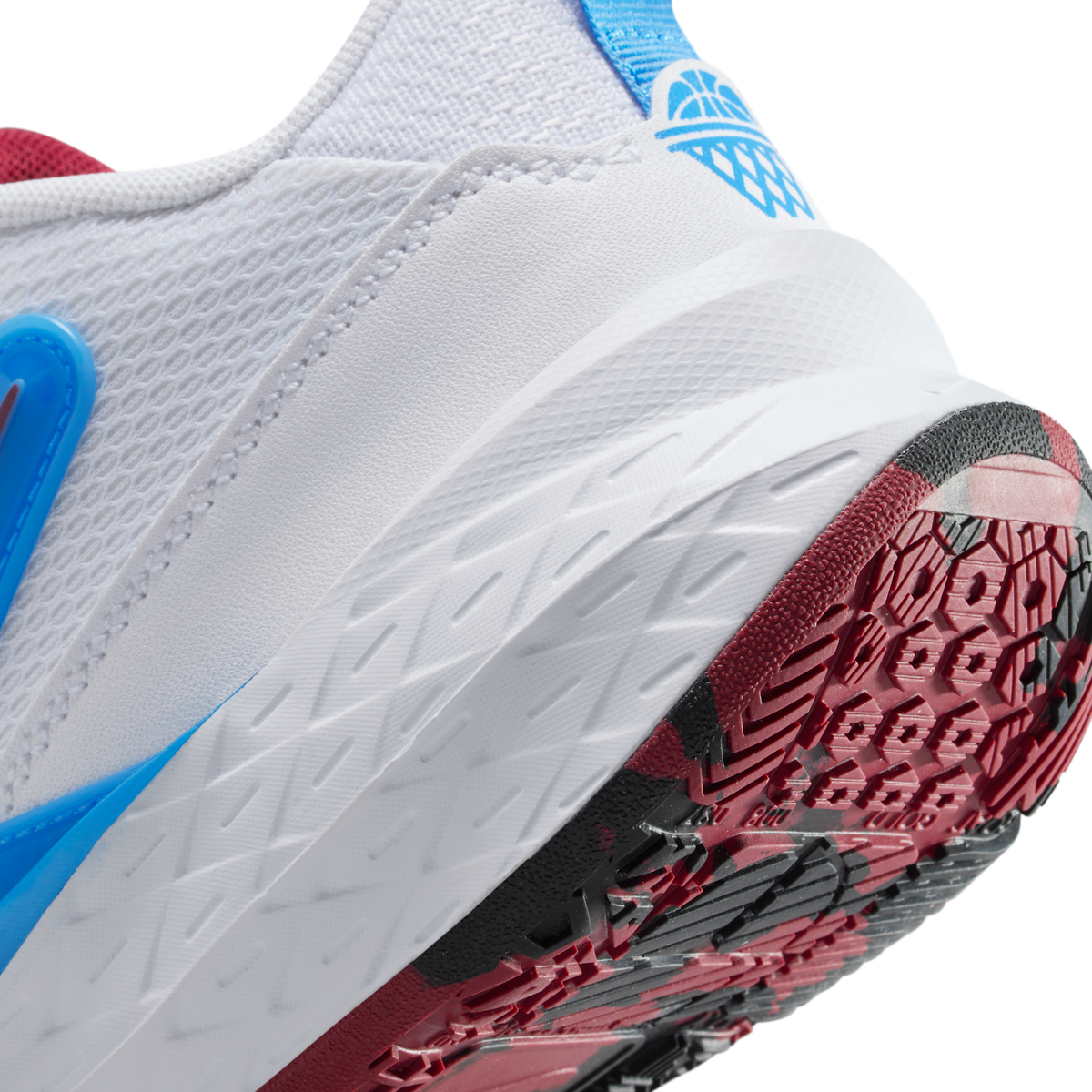 Nike Team Hustle D 12 White University Blue Black Team Red (GS)
