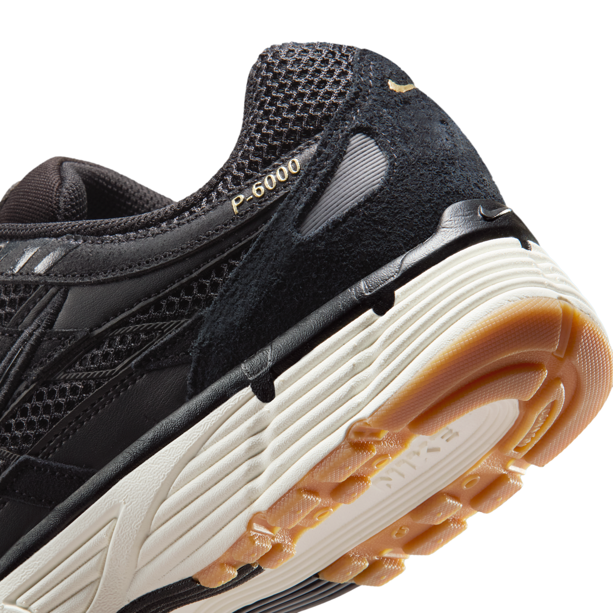 Nike P-6000 SE Black Metallic Gold Gum