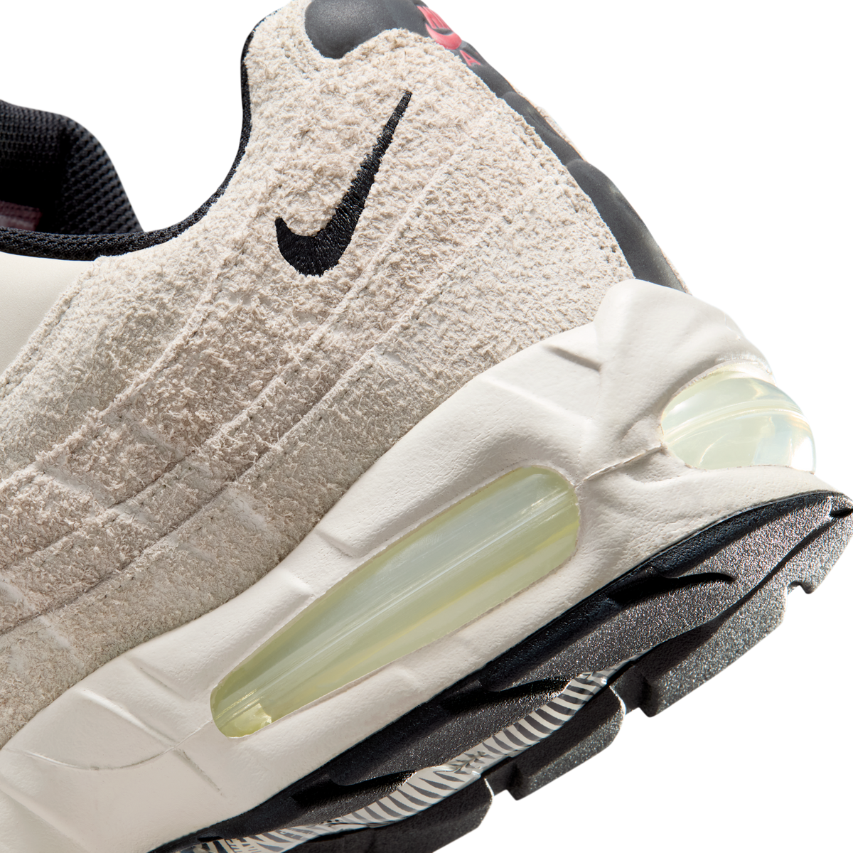 Nike Air Max 95 Big Bubble Phantom Light Crimson Smoke Grey Black