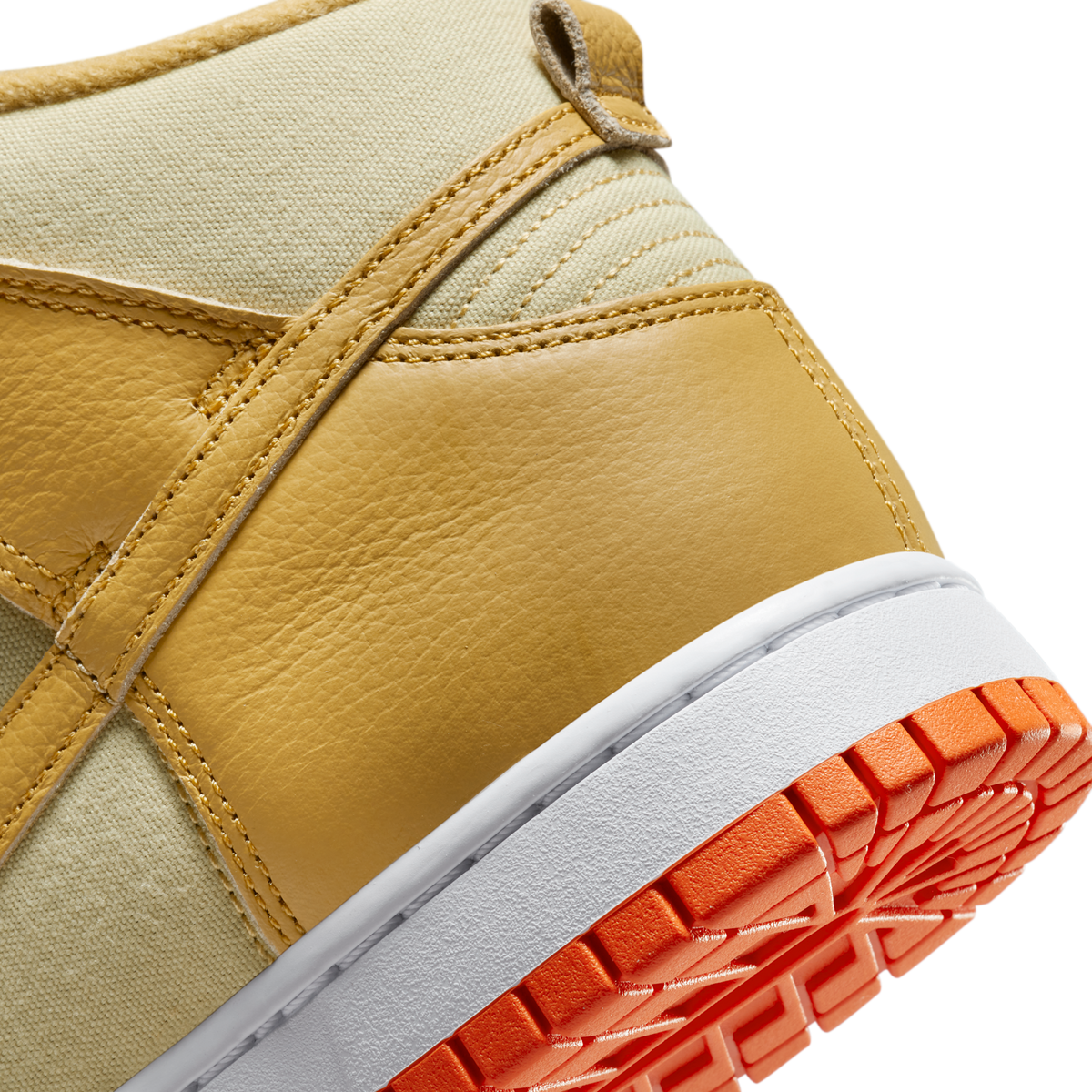 Nike Dunk High Wheat Gold Safety Orange