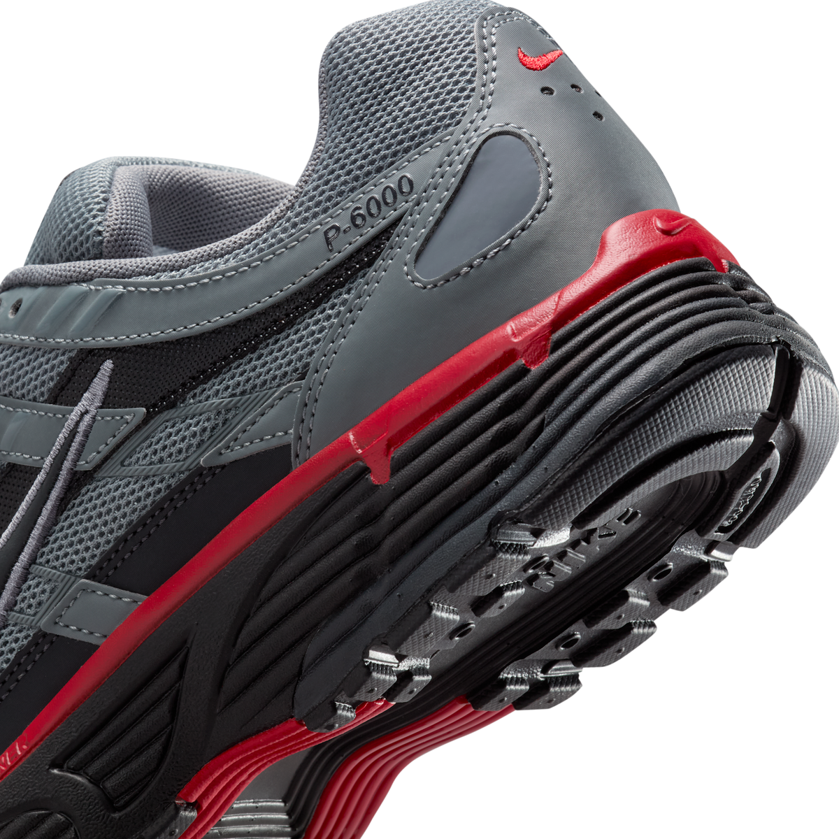 Nike P-6000 Cool Grey University Red