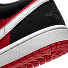 Jordan 1 Low Black White Gym Red (Women's)