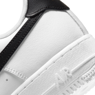 Nike Air Force 1 Low '07 Essential White Black Gold Mini Swoosh (Women's)