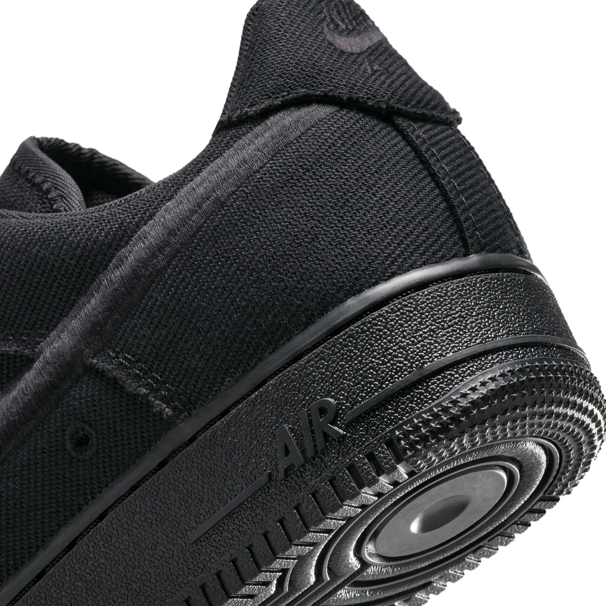 Nike Air Force 1 Low Triple Black Canvas