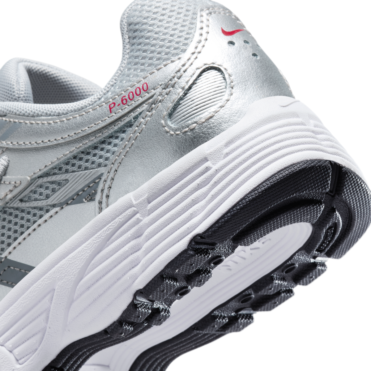 Nike P-6000 Metalic Silver Cool Red (GS)