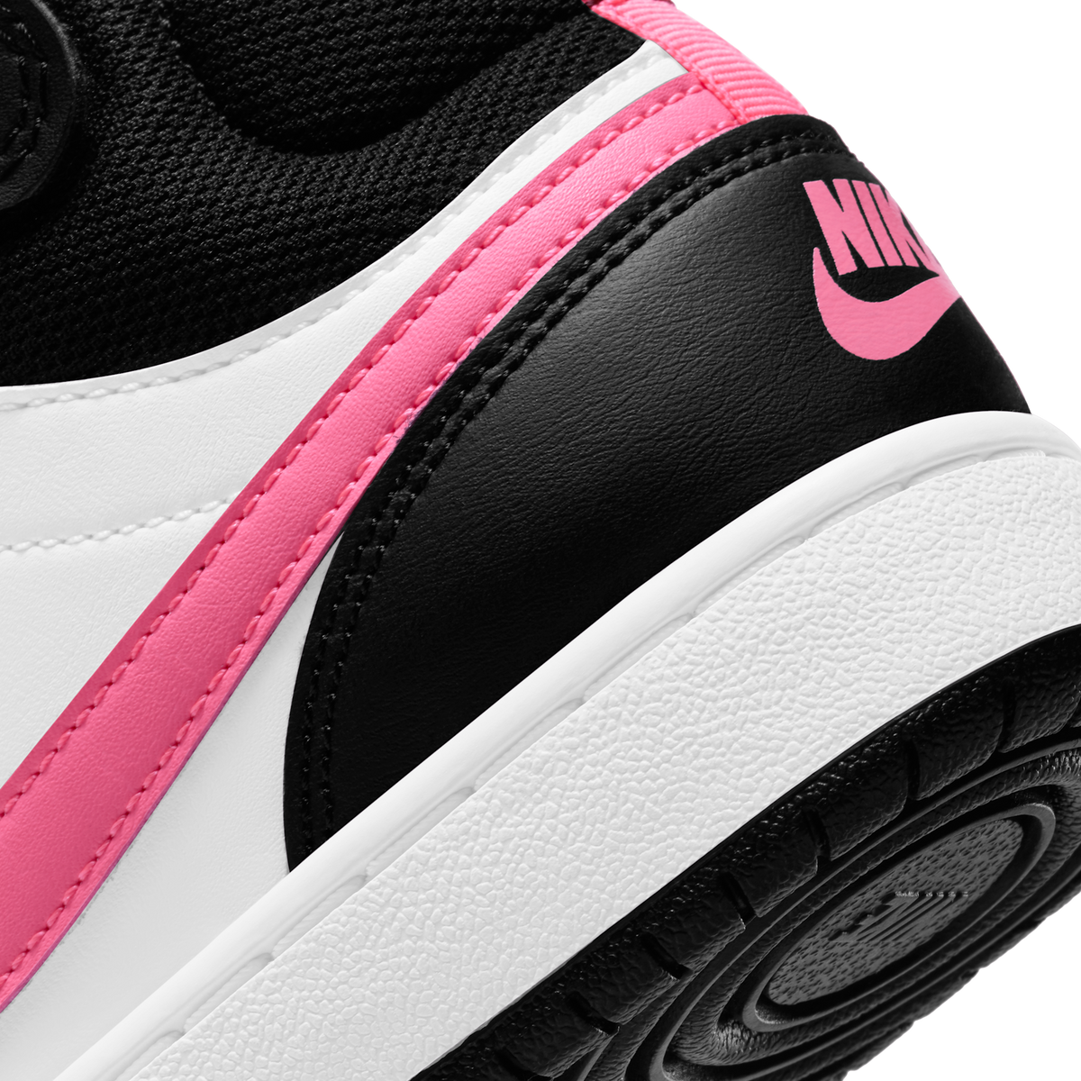 Nike Court Borough Mid 2 Black White Sunset Pulse (GS) | CD7782-005