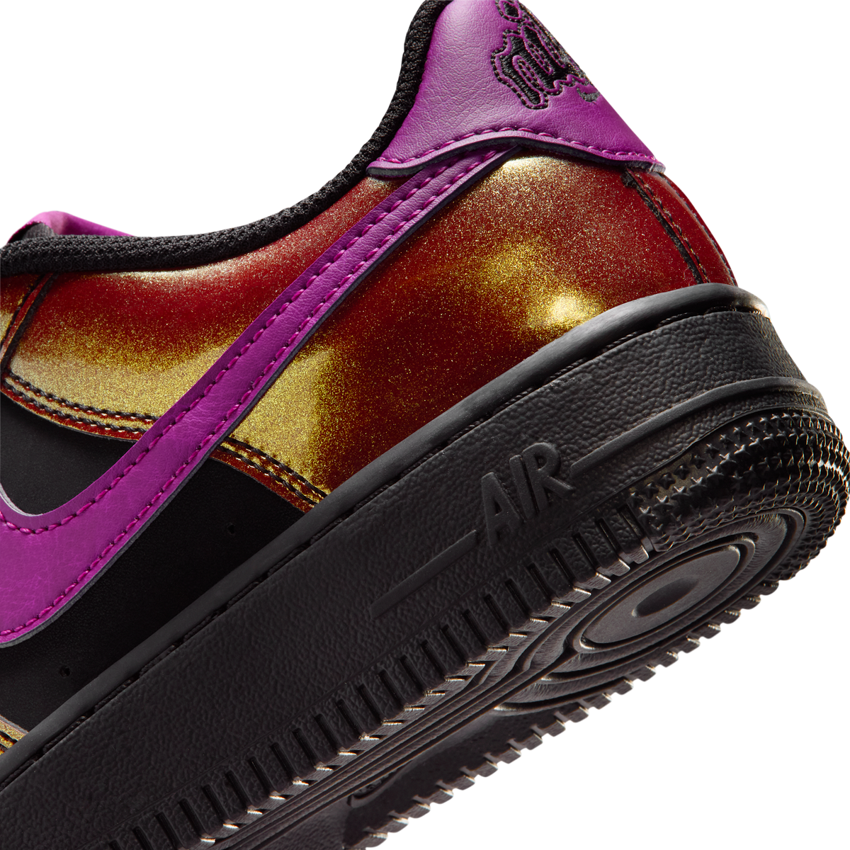 Nike Air Force 1 Low LV8 Glam Rock Black Bold Berry (GS)