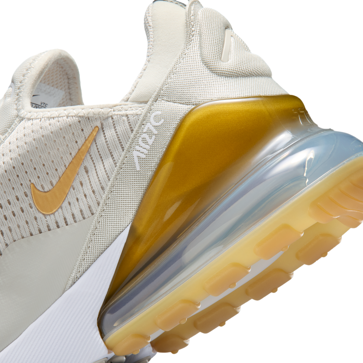 Nike Air Max 270 Light Bone Metallic Gold (Women's)