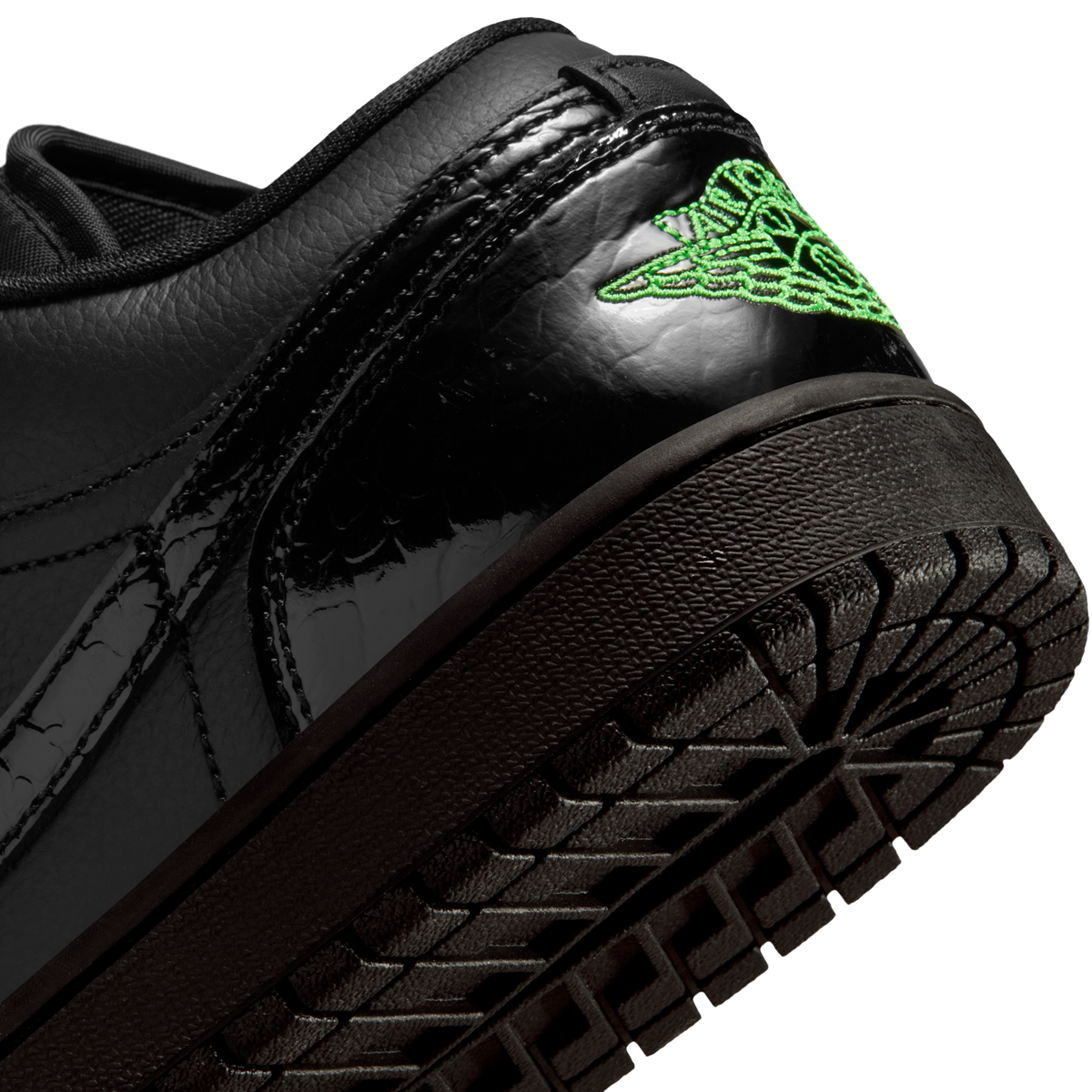 Jordan 1 Low SE Black Croc Scream Green (Women's)