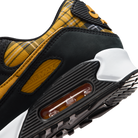 Nike Air Max 90 Black Yellow Ochre Plaid (Women's)