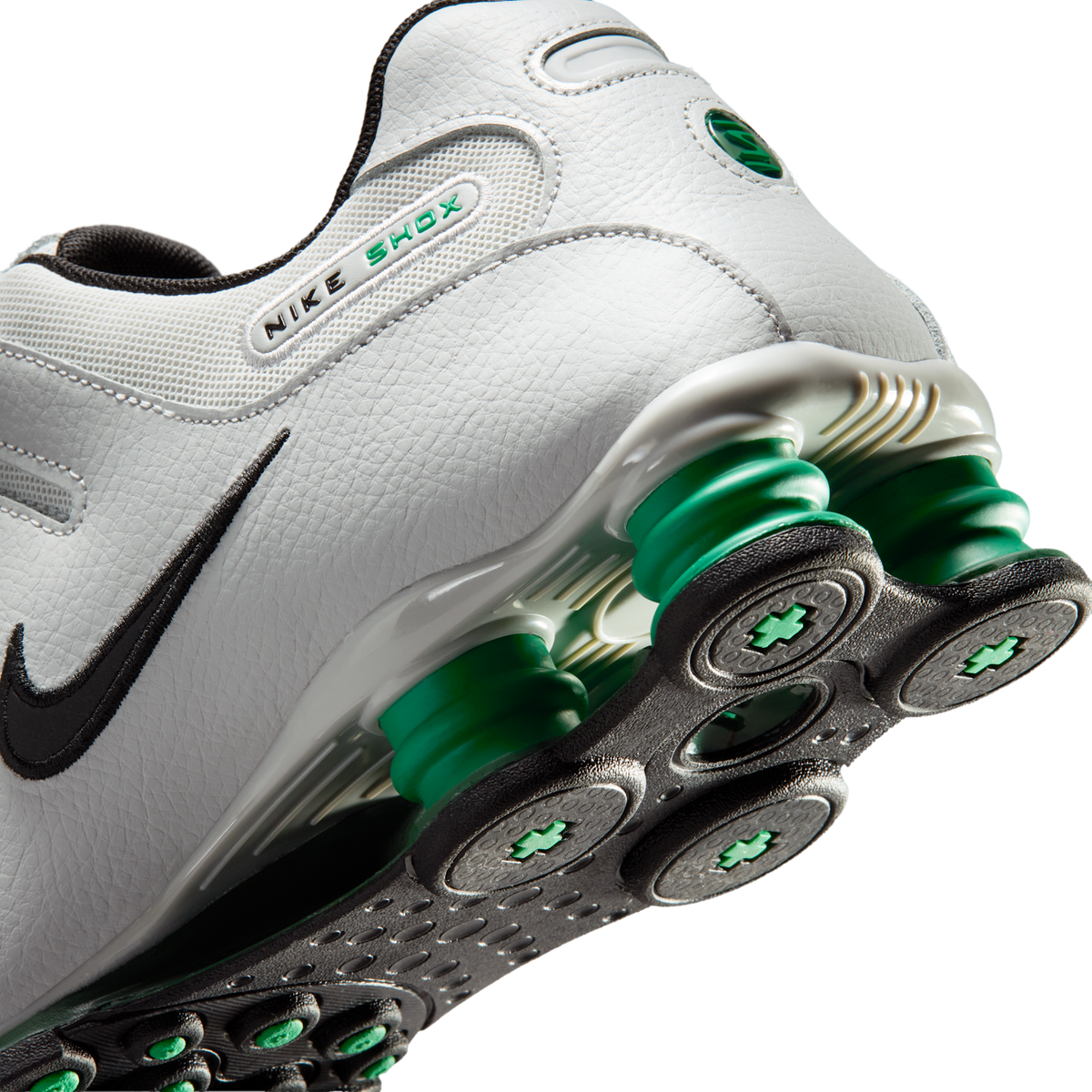 Nike Shox NZ Grey Fog Stadium Green Black
