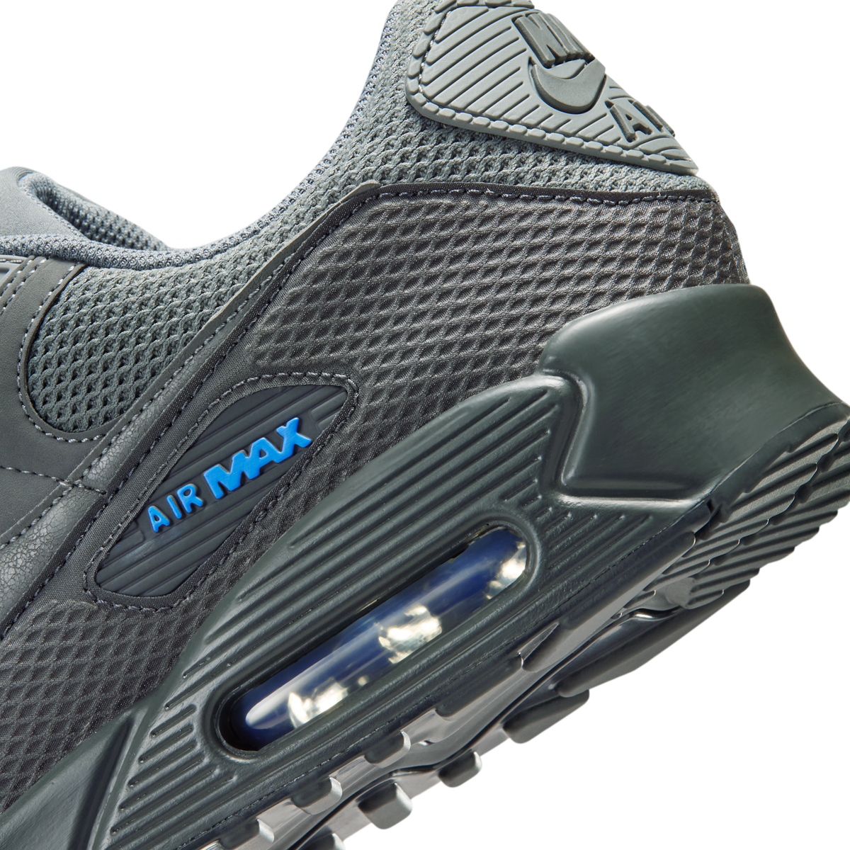 Nike Air Max 90 Premium Smoke Grey Blue Crystal