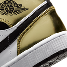 Jordan 1 Mid Metallic Gold Black White