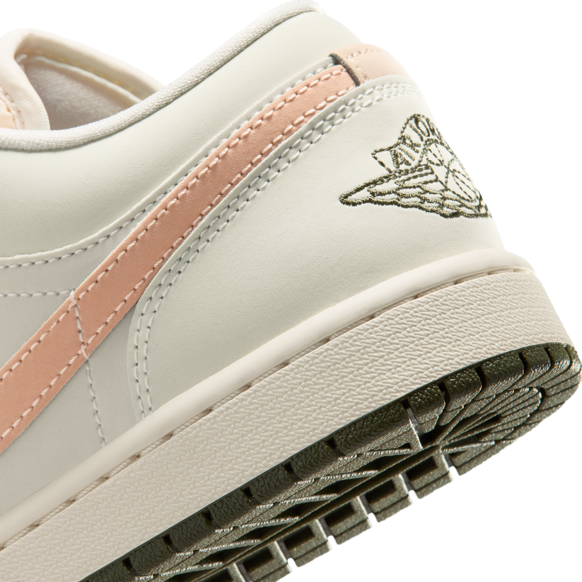 Jordan 1 Low Sail Crimson Tint Khaki (Women's)