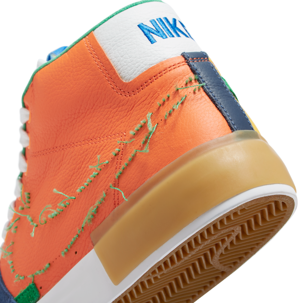 Nike SB Zoom Blazer Mid Edge Safety Orange University Gold | DA2189-800