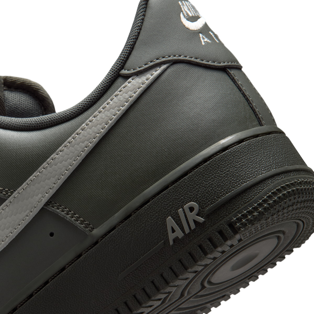 Nike Air Force 1 Low '07 Carbon Fiber Swoosh Newsprint College Grey