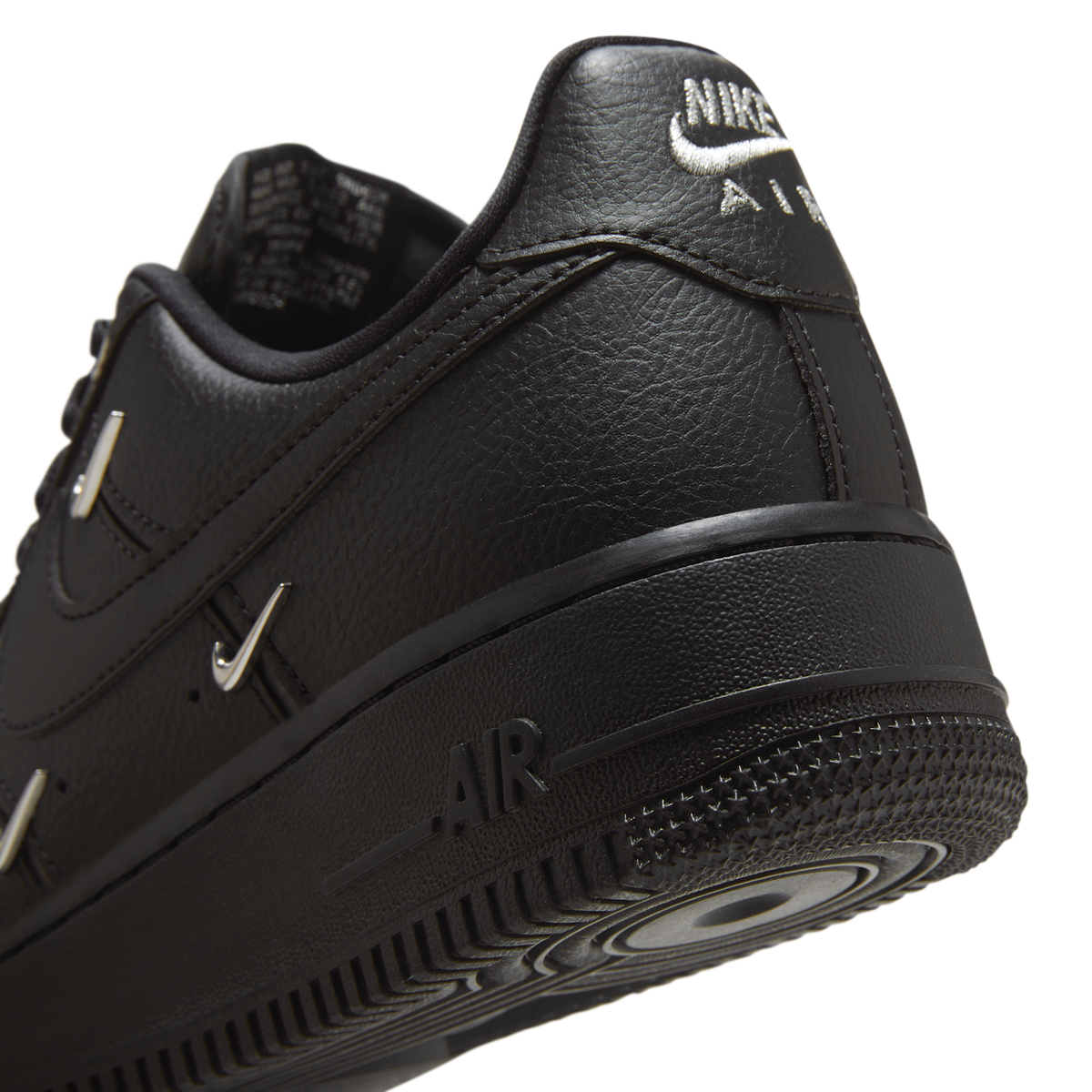Nike Air Force 1 Low '07 LX Black Silver Mini Swoosh (Women's)