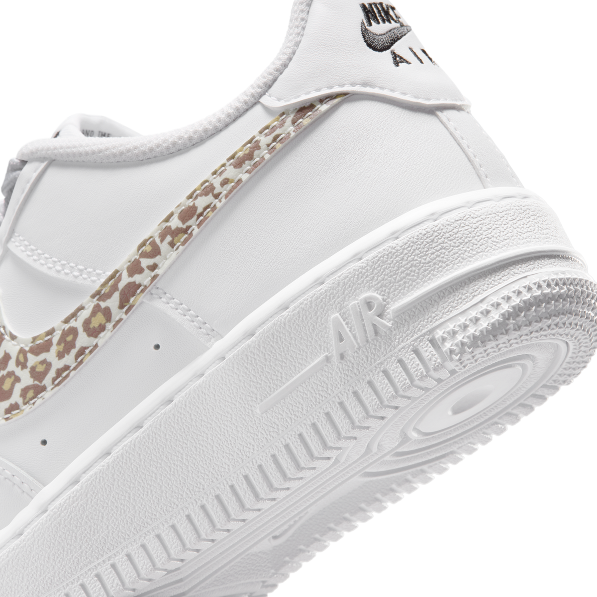 Nike Air Force 1 Low White Leopard Swoosh (GS)