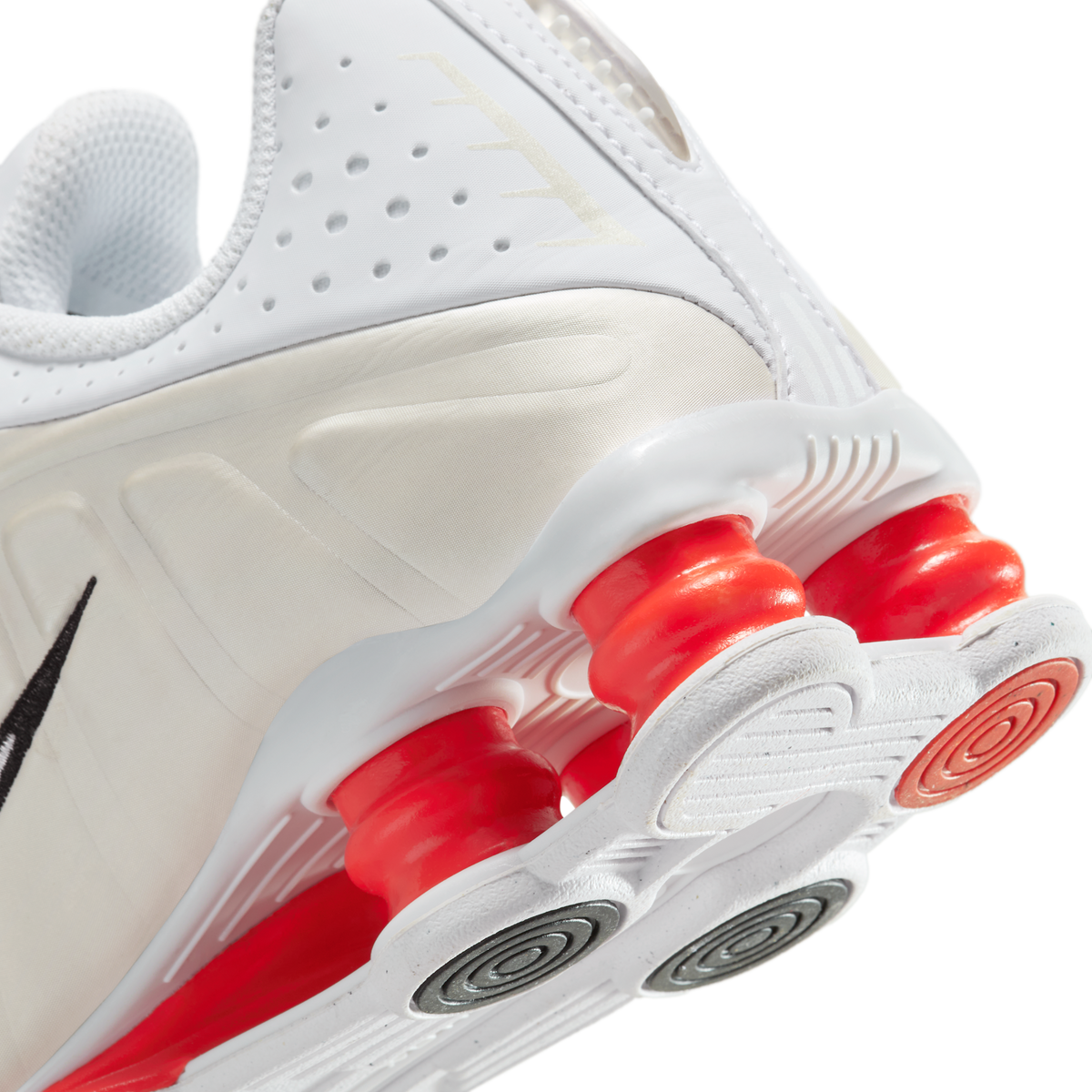 Nike Shox R4 White Phantom Picante Red (GS)